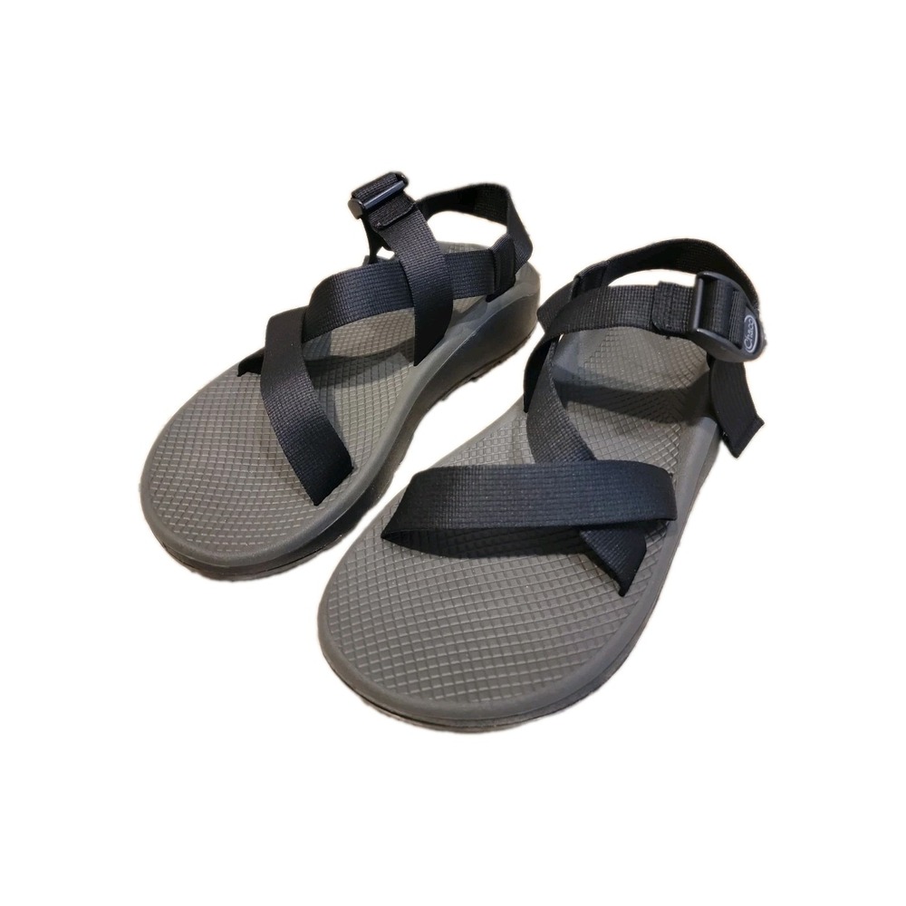 Chaco Men's Z1 Classic Black Blue Strappy Hiking Trail Sandal Size US 10. Mint